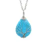 Популярные женские ручной работы металлические цепочки ожерелье энергии камень кулон ожерелья для продажи