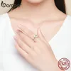 Whole Green Leaves Tree Buds Female Finger Rings Opening Adjustable Beauty Girl Women Anniversary Party Birthday Sterling Sil2164113