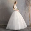 Luxus von der Schulter Lace-up Back Braut verheiratet Brautkleid 2019 New Style Plus Size Brautkleid Vestido De Noiva