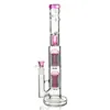 15 -calowy ramię drzewa Perc Glass Bong Hookah Rura wodna prosta platforma DAB i platformy olejne Perc 18 mm Miski Palanie rur Shisha