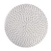 Household Items Non-slip Anti-scalding Bowl Mat Round Cotton Yarn Placemat Western Pad Woven Plate Pad