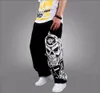 2020 Men Hip Hop Pant Loose Street Dancing Long Trousers Skull Print Punk Baggy Parkour Skateboard Sweatpant Men