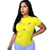 Женская горячая летняя футболка Tops Tees Новый повседневный с коротким рукавом эластичные бисеры для декора с коротким рукавом круглые шеи большой размер женской одежды S-3XL