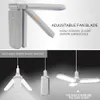 45W E27 LED Bulb SMD2835 228leds Super Bright Foldable Fan Blade Angle Adjustable Ceiling Lamp Home Energy Saving Lights