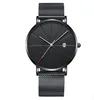 Enkelhet Modern Quartz Watch Herr Lyx Business Mesh Armband i rostfritt stål Hög kvalitet Casual Armbandsur för kvinna Montre Femme D20