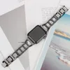 Luxe roestvrijstalen riemen voor Apple Watch Ultra 49 mm band 41 mm 45 mm 42/44 mm band 38/40 mm link Bracelet Wirstband Iwatch 8 7 6 SE 5 4 3 -serie metalen ketting