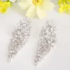 Stylish Clear CZ Statement Women Dangle Earrings for Luxury Cubic Zirconia Micro Paved Party Jewellry Earrings LUOTEEMI