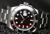 최고 품질의 명품 다이빙 시계 남성 자동 14,060 40mm 검은 색 대답 날짜 시계 버클 세라믹 베젤 크로노 날짜 스테인레스 스틸 시계
