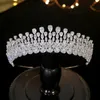 Corona da sposa di lusso Copricapo di moda in cristallo Regina Matrimonio Corona Gioielli da sposa Accessori per capelli Tiara Corona di zirconi Copricapo281J