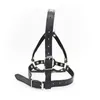 Bondage Open Mouth gag Costume Oral Fixation Ring Harness Face Mask Head Strap Harness #R52