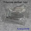 110 mm Långkvalitet 2 Titanium Daber Daber Domeless Nail Smoking Tool Dabber Tools Silikonbehållare