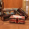 American Style Home Tissue Box Retro Leather Dispenser Box Solter Desktop Coffee Shop Decorate Towel de papel armazenamento de guardanapo