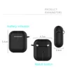 For iPhone Earphones Airpods 2 Silicone Case Hook Keychain AirPod Cases 2 Airpod2 Wireless Bluetooth Heaphone anti lost Hand Prote2263975