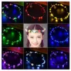 Night Party Wedding Fascia per ragazze 2019 LED Light Up Flower Fascia per capelli Donna Corona Lampeggiante Glow Crown Accessori per capelli