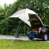 Ao ar livre portátil camping suv carro cauda barraca auto-condução chuva tenda