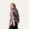 Winter Triangle Scarf Tartan Cashmere Scarf Women Plaid Blanket Scarf New Designer Acrylic Basic Shawls Women's Scarves Wraps RRA2102