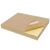 100 feuilles de papier autocollant Kraft transfert de toner thermique A4 auto-adhésif marron bricolage impression copie papier d'étiquette d'expédition pour imprimante à jet d'encre laser