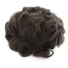 VENDENDO BROWN 4 Toupee colorida para homens Silicone Lace Hair Pieces Virgem Brazia Virgem Human Substacement3885495