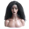 Diva1 Afro Kinky Curly Cabelo Humano Peruca 130% Densidade Brasileira Renda Frente Perucas pré-arranhadas com Baby Virgin 12inch