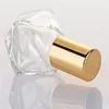 8 ml Refilleerbare reis helder glazen roller fles lege etherische olie parfumrol op flessen polygonale cosmetische container jar flacon