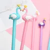 3 stuks / tas 0.38 mm Zwarte naaldbuis Creatieve Exquisite Flamingo Swan Gel Gel Pen School Pen Office Supplies Gifts1