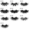 NOUVEAU 25mm 3D Vison Cils 5D Vison Cils Naturel Faux Cils Gros Volume Vison Cils De Luxe Maquillage Dramatique Lashes5592808