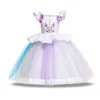 Baby girls klänning barn tutu spets tulle prinsessa klänningar tecknad sommar boutique barn kläder 6 färger c4022