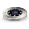 Luces solares LED subterráneas de acero inoxidable para exteriores, luz Solar enterrada, lámpara de tierra impermeable para camino de jardín