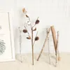 4 heads artificial cotton branch bouquet simulation dried flower branch for wedding road lead flower decoration wall fake flower