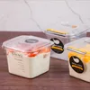 1600pcs / parti engångsfruktlåda tårta låda DIY MANGO mousse kaka packning låda uttag matbehållare bakning tillbehör