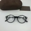 FashionTF5455 Unisex round plankmetal doublebridge glasses4820145 Model style optical frame spring hinge for prescription full4131697