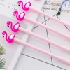 3 peças / saco 0.38 mm preto agulha tubo criativo requintado flamingo swan gel gel caneta escola caneta escritório material de material1