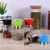 Salt Pieprz Młyn Grinder Szklane Papryki Szlifierki Shaker Sole Pojemnik Condiment Jar Uchwyt Ceramiczny Szlifierki Butelki Narzędzia kuchenne DBC BH3818