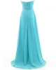 High Quality Sweetheart A-Line Pleated Long Chiffon Bridesmaid Dresses Floor-length Wedding Party Dresses Bridesmaid Gowns With Beadings