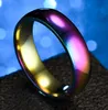 whole 50Pcs 6mm comfortable 316L stainless steel rings fashion band jewelry trend ring for man women266v