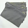 12oz cotton canvas cosmetic bag with gold metal zip 6x9in blank cotton canvas makeup bag black/white/cream/grey/navy/mint/pink in stock