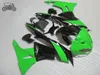 Passen Sie Motorradverkleidungen für KAWASAKI NINJA ZX-6R 2009 2010 2011 2012 grün schwarz chinesische Verkleidungskits 2009-2012 ZX6R ZX 6R 636 ZX636 an