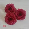 100 sztuk / partia Kwiat Głowy Sztuczny Jedwab Kamelia Rose Fake Peony Flower Head 8cm na wesele Strona główna Dekoracyjne Pływy