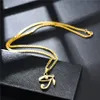 Mode m￤n kvinnor designer guld pl￤terad ￶ga av horus h￤ngen halsband strass hip hop smycken 60 cm l￥ng kedja punk m￤n halsband fo326n