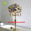 Wedding flower stand arrangement table centerpiece metal gold plating weddings geometric road lead for party decor319