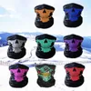 Headband Kull Half Face Mask Scarf Bandana Bike Motorcykel Scarfs Scarfs Neck Fail Masker Cykling Cosplay Ski Biker Färgglada Free Ship 20