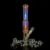 REANICE Bong for Smoking Recycler Big Thick Hookah 14mm 18.8mm Smoking Pipes Straight Honeycomb Branch Water Percolator