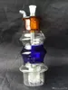 Colore pagoda forma narghilè bong in vetro accessori ﾠ, pipe in vetro colorato mini multi-colori Hand Pipes Best Spoon glas