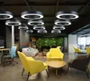 40 60 80CM Simple Modern LED Pendant Lights Round Circle Suspension Hanging Lamp Office Home Decoration Lamp Ring Chandelier MYY