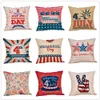 Cuscini di cuscini a strisce di bandiera della bandiera americana Copertina cuscino per cuscini 4545 cm Cover cuscinetti per la casa decorazione 51 Styles C64587076785