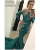 2020 Ny billig Muslim Greed Dubai Evening Dresses Crew Mermaid Långärmade Kvinnor Bär Formell Party Prom Kappor Anpassad Plus Storlek