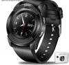 Män Kvinnor Smart Watch Armbandsur Stöd med Kamera Bluetooth Sim TF-kort SmartWatch för Android Phone Par Watch