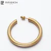 enfashion big hoop earrings solid gold color Eternity Earingsステンレス鋼のサークルイヤリング女性宝石EC171022 J1907189307101