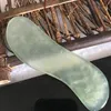 DHL free shape S Massager Natural Jade Stone Guasha Gua Sha Board Hand Massager Relaxation Health Care Beauty Tool