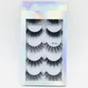 5 Pairs 3D Faux Mink Hair Soft False Eyelashes Fluffy Wispy Thick Lashes Handmade Soft Eye Makeup Extension Tools